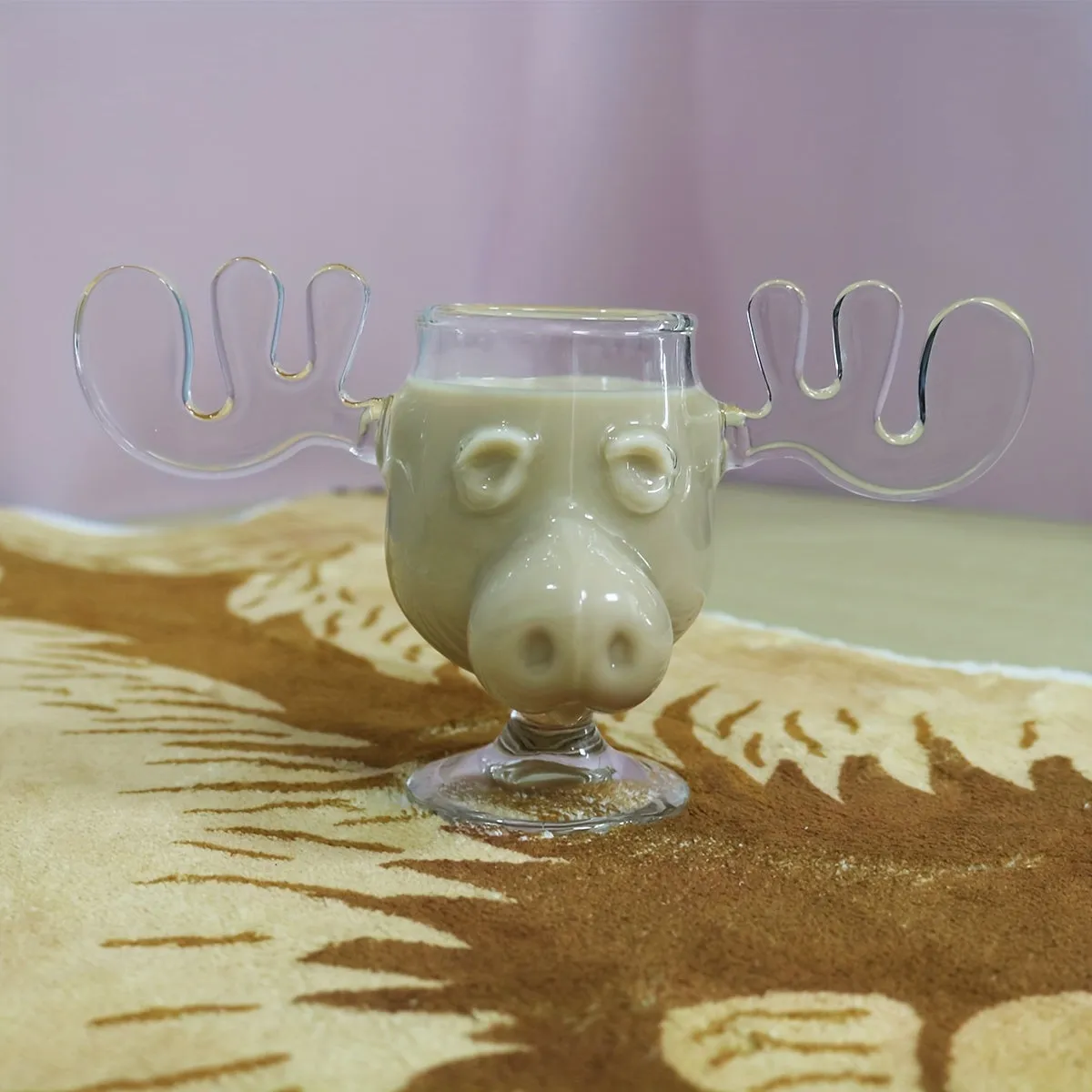 Cute Moose Cocktail Glass Creative 200ml Clear Wine Glass