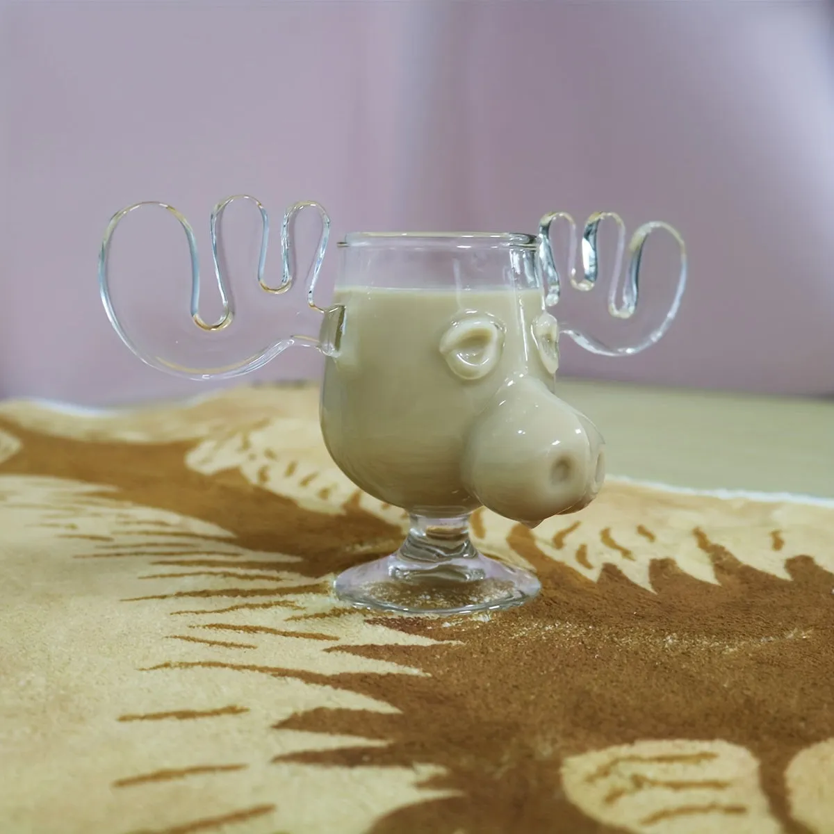 Cute Moose Cocktail Glass Creative 200ml Clear Wine Glass