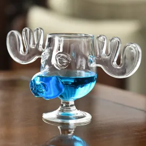 Cute Moose Cocktail Glass Creative 200ml Clear Wine Glass