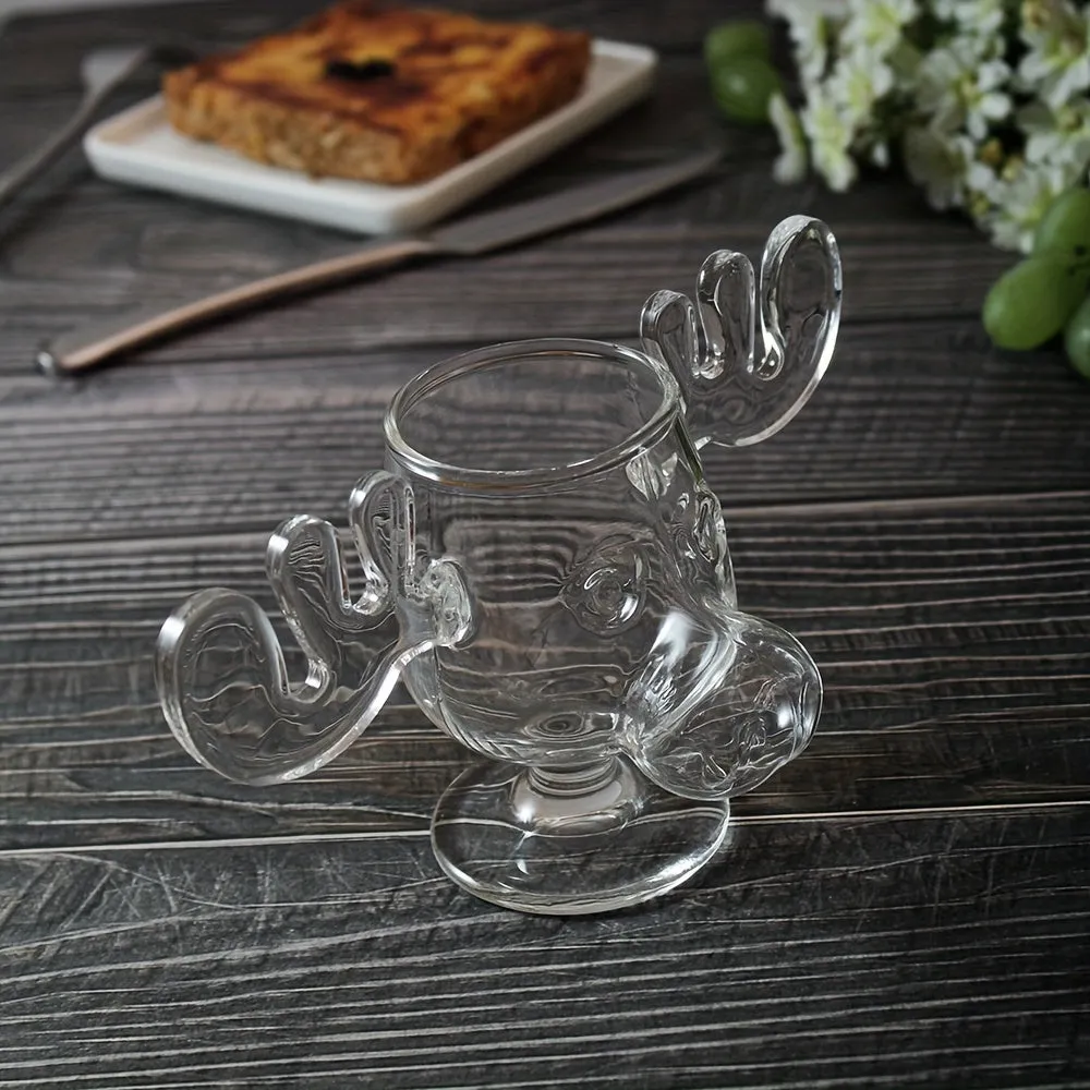 Cute Moose Cocktail Glass Creative 200ml Clear Wine Glass