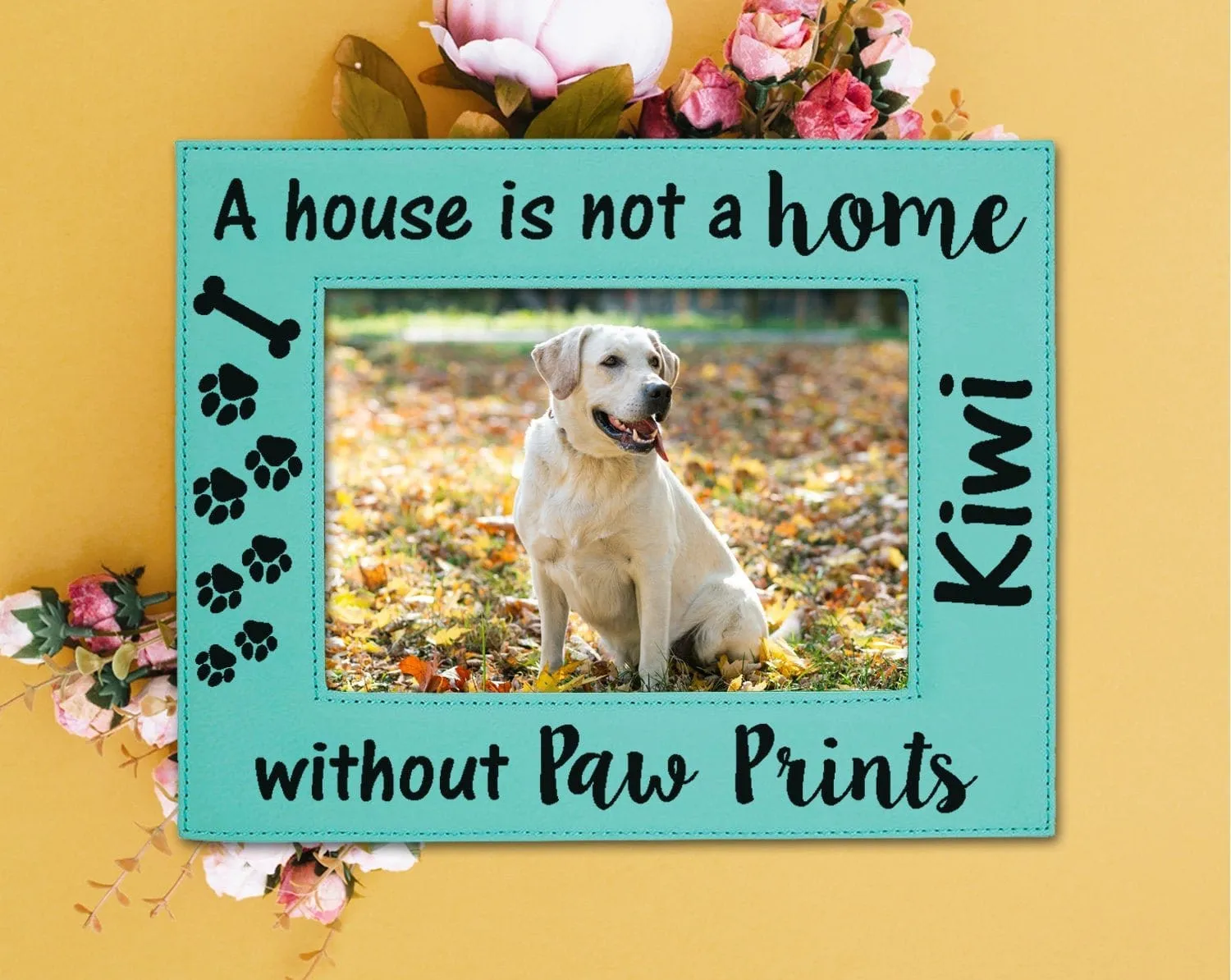 Dog or Cat New Pet Mom Dad Rescued Adopted Picture Frame Engraved 5x7 Personalized Photo Home Decor Best Friend Birthday Mothers Day Gift