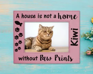 Dog or Cat New Pet Mom Dad Rescued Adopted Picture Frame Engraved 5x7 Personalized Photo Home Decor Best Friend Birthday Mothers Day Gift