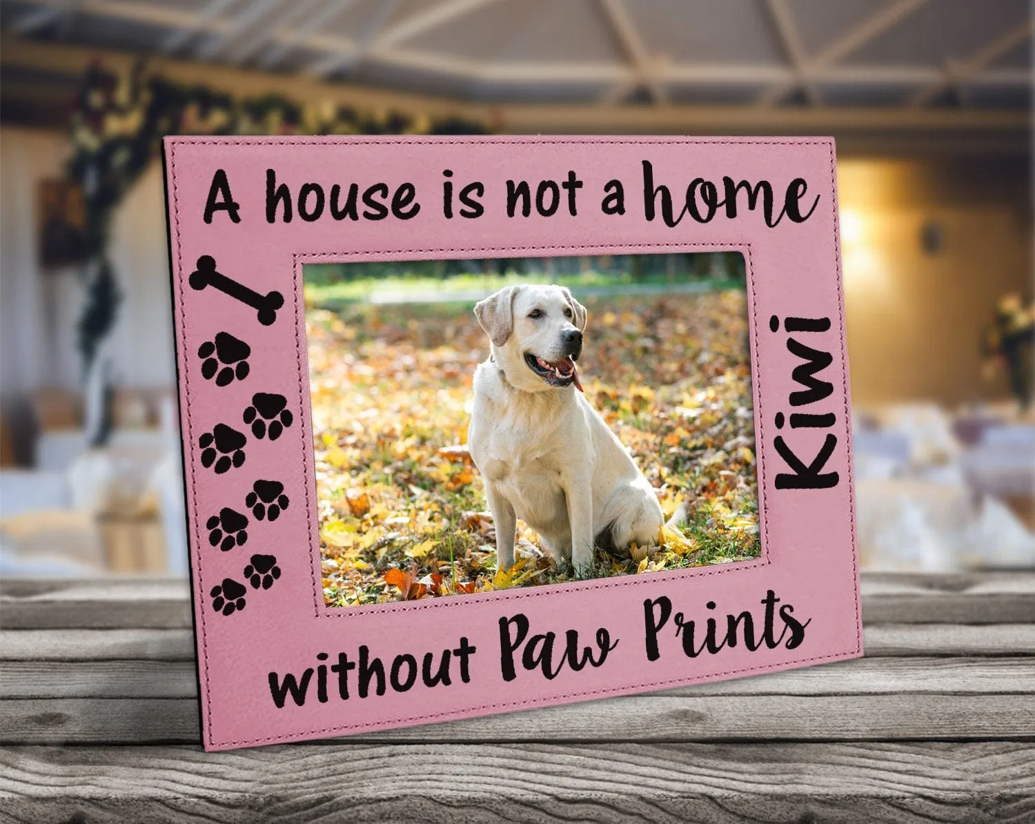 Dog or Cat New Pet Mom Dad Rescued Adopted Picture Frame Engraved 5x7 Personalized Photo Home Decor Best Friend Birthday Mothers Day Gift