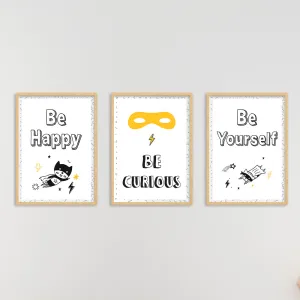 Doodle's Wall Frames - Superbaby (Set Of 3) Style 1