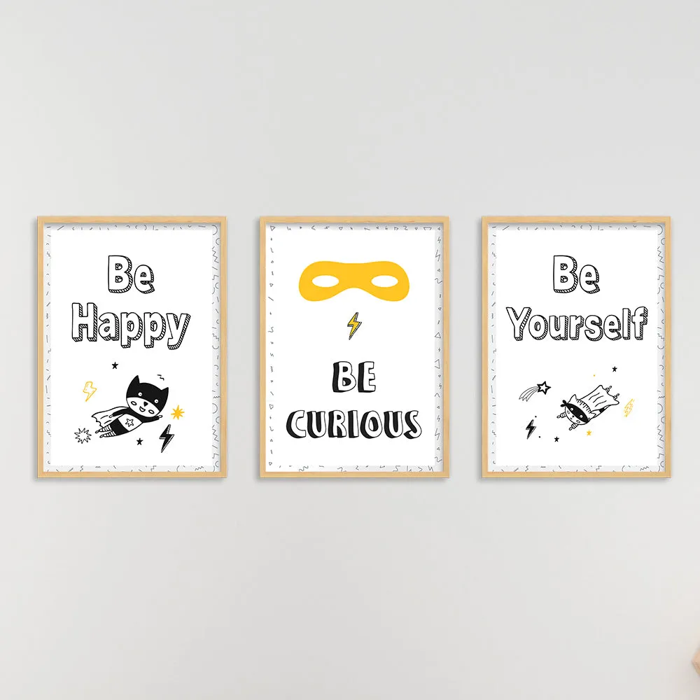 Doodle's Wall Frames - Superbaby (Set Of 3) Style 1