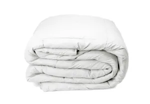 Duck Feather & Down Quilt 500GSM   Duck Feather and Down Pillows 2 Pack Combo - Double - White