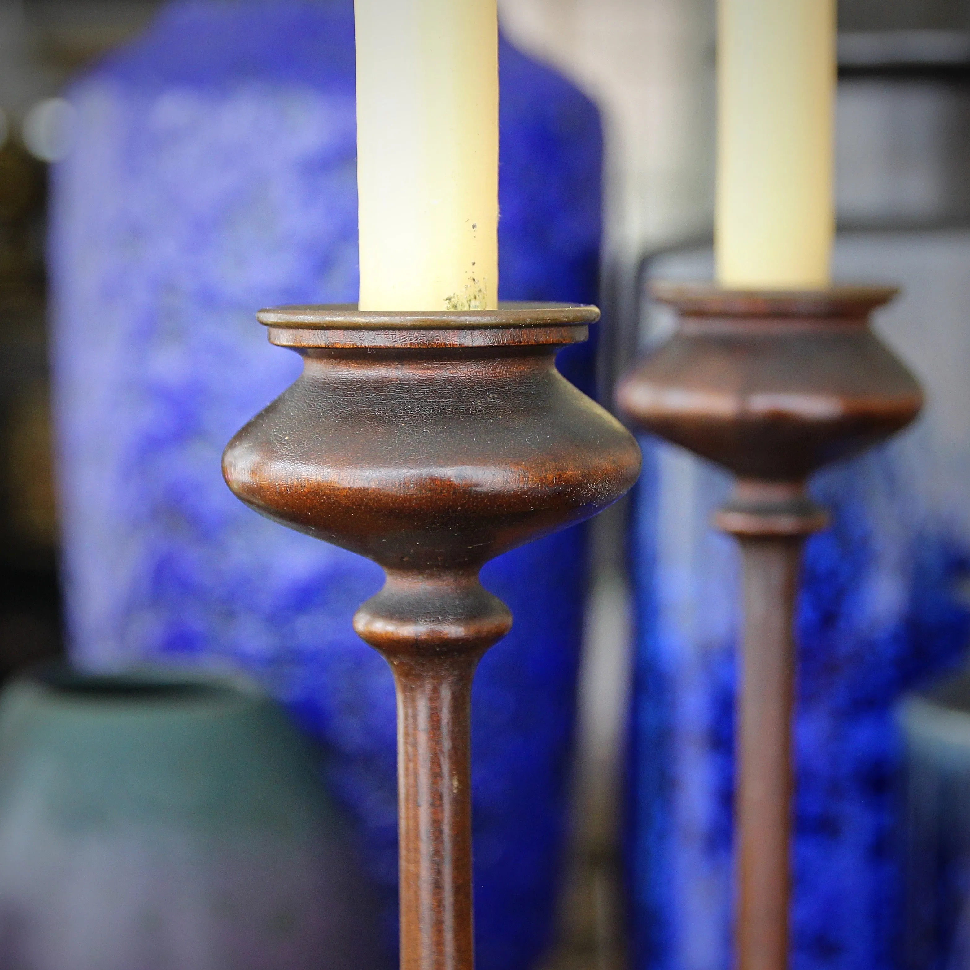 English Arts & Crafts Candlesticks