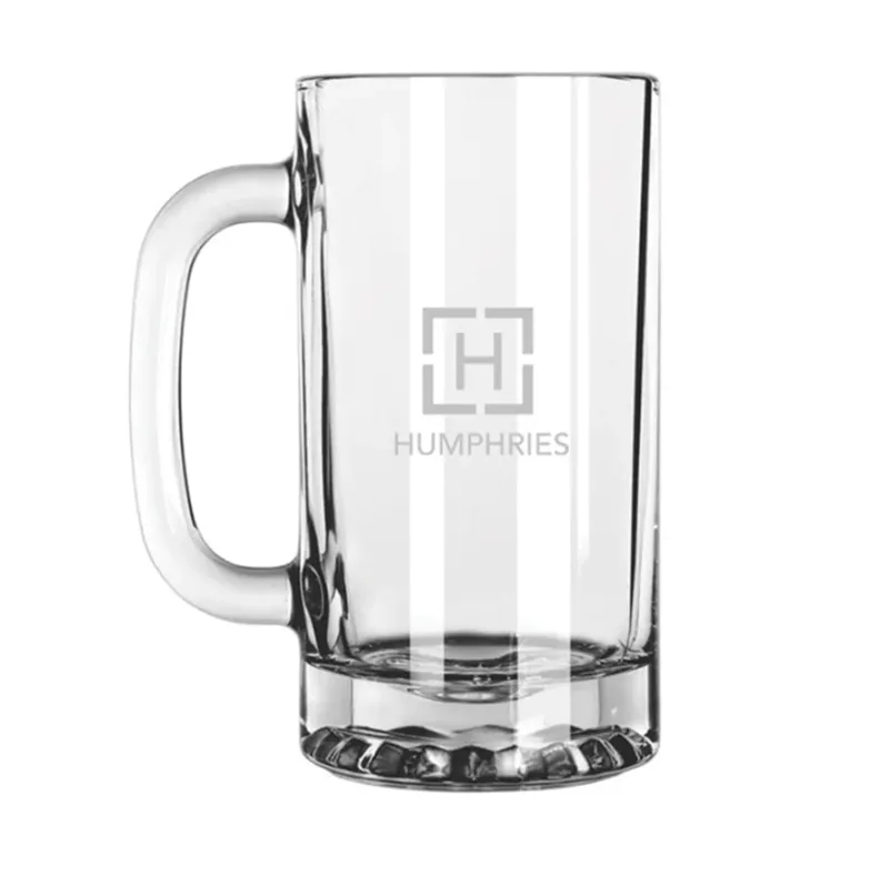 Engraved Glass Beer Mug