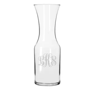 Engraved Glass Carafe