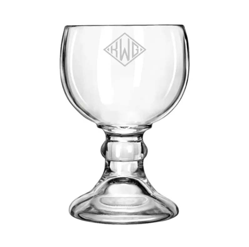 Engraved Glass Chalice