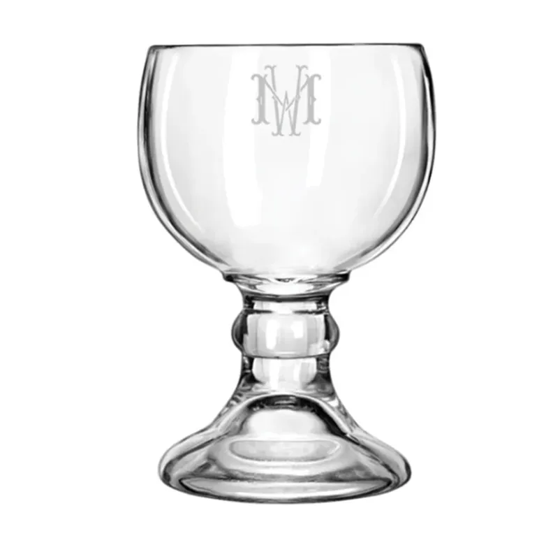Engraved Glass Chalice