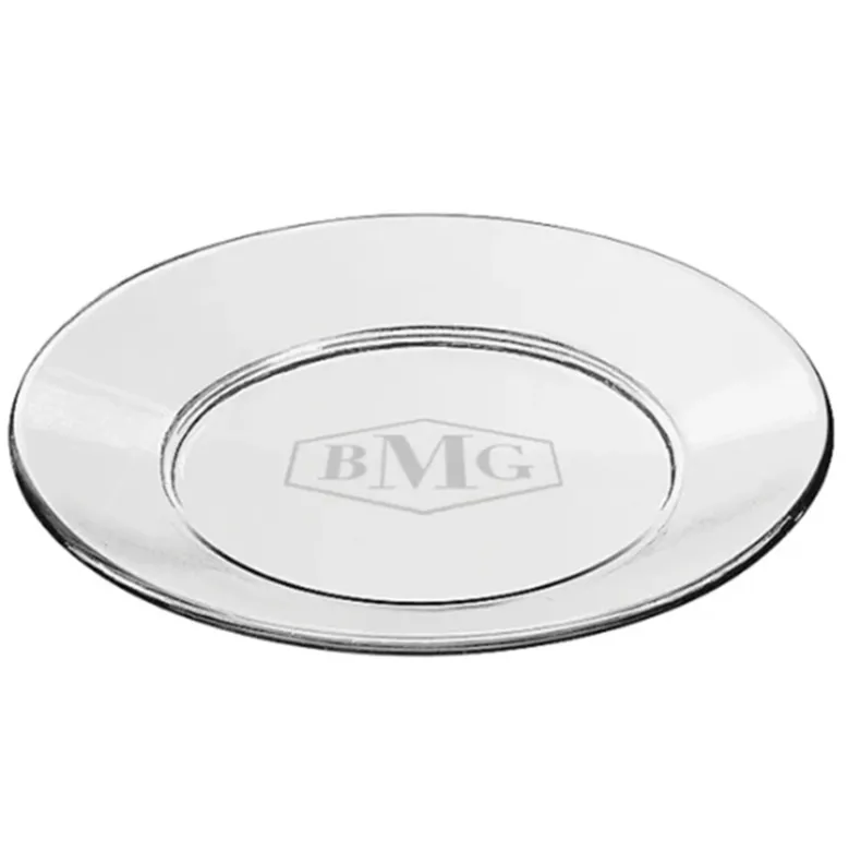 Engraved Glass Round 8" Plate