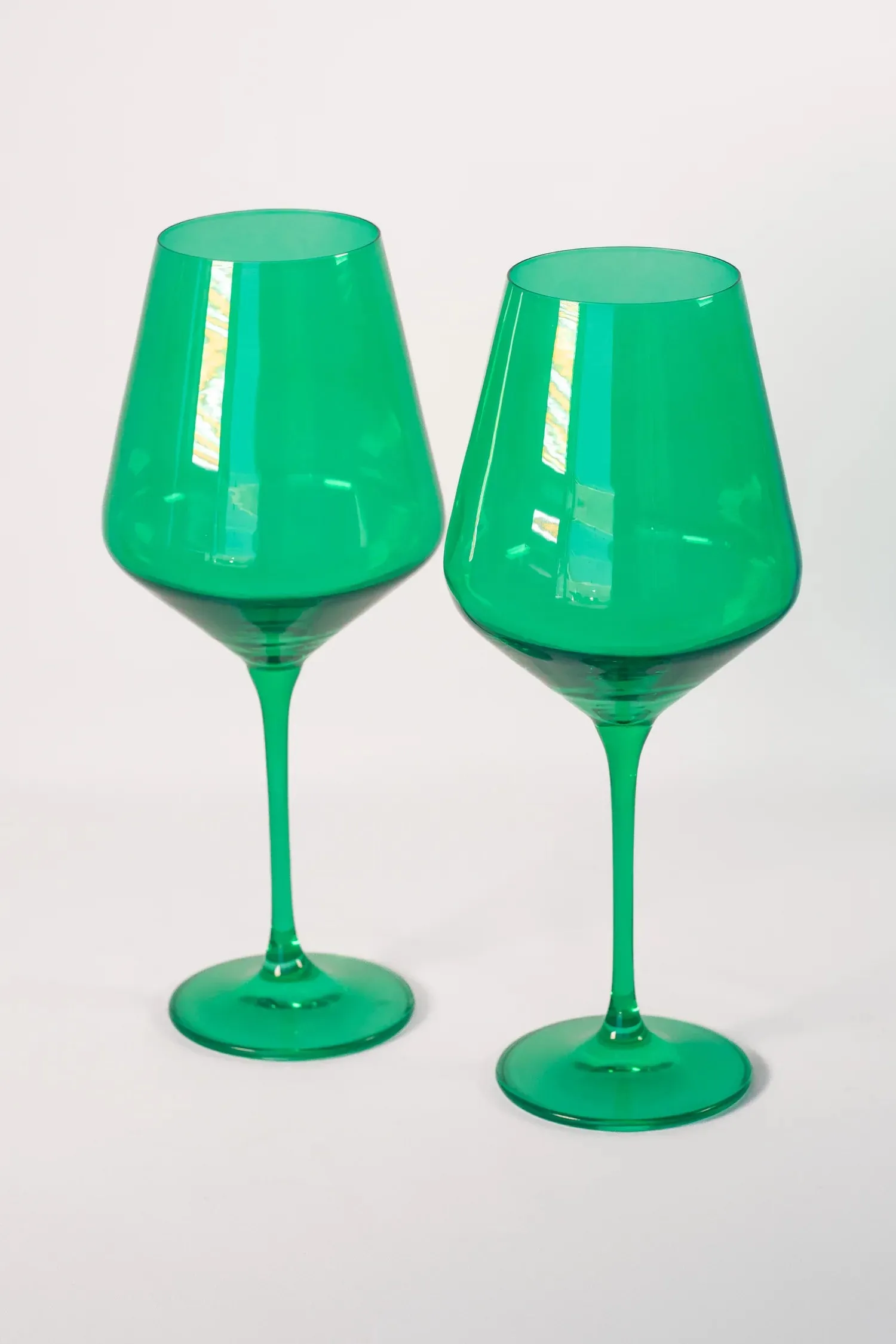 Estelle Colored Glass Stemware Set/2
