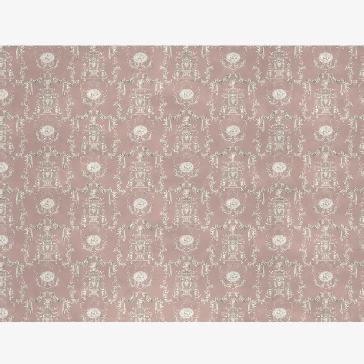 European Tapestry Beautiful Repeat Pattern Made for Walls Pink