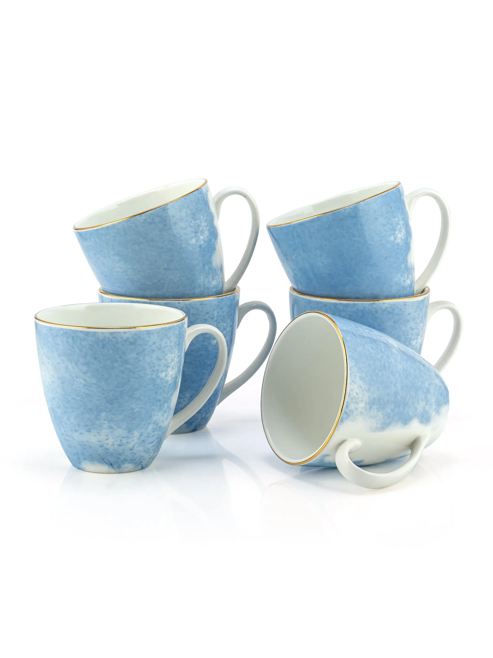 Excel Paradise Coffee & Tea Mugs, 220ml, Set of 6 (P503)