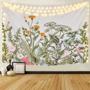 Floral Plants Tapestry