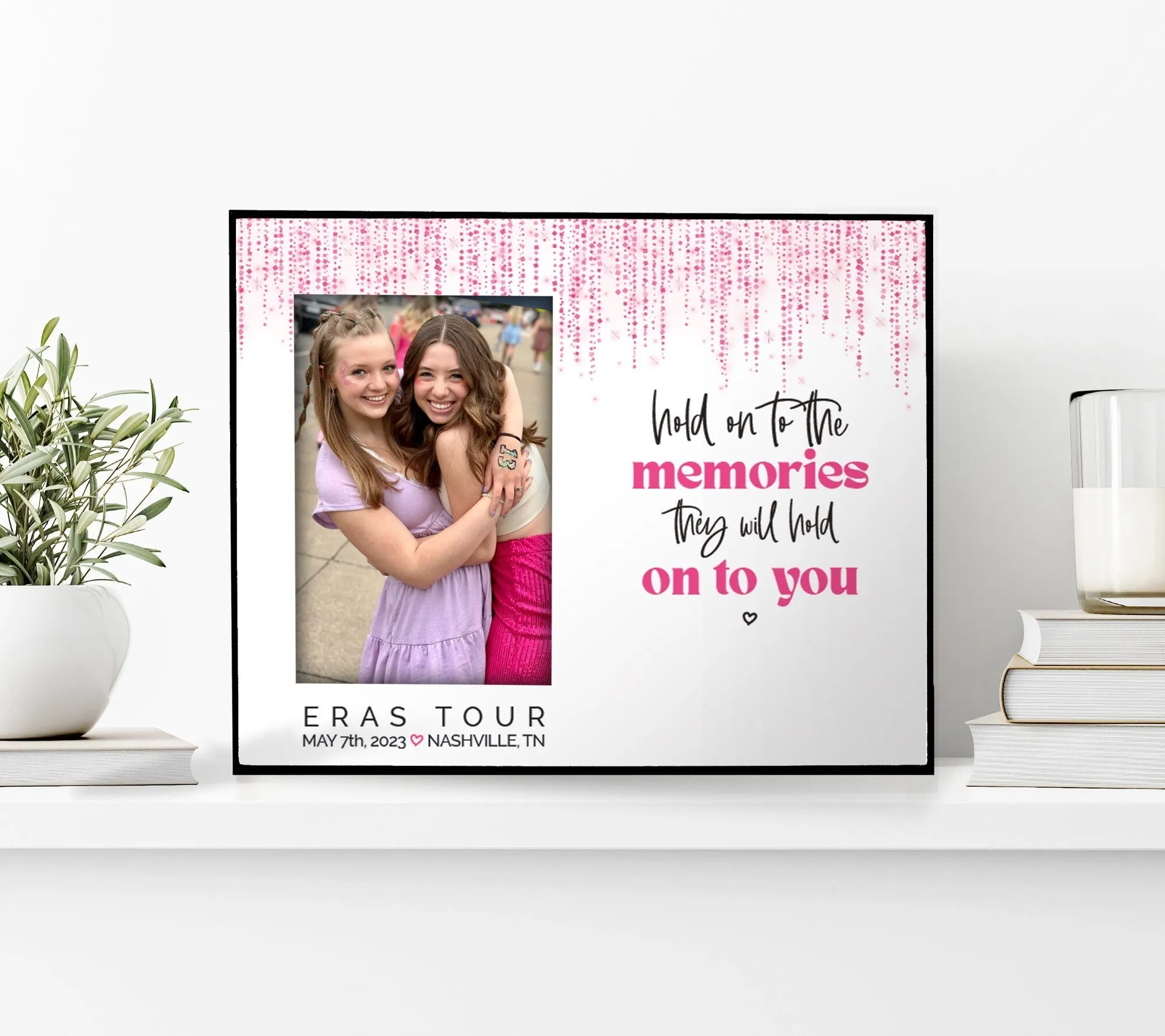 frame for taylor concert memory picture frame personalized to your concert date and personalized frame eras tour memory gift
