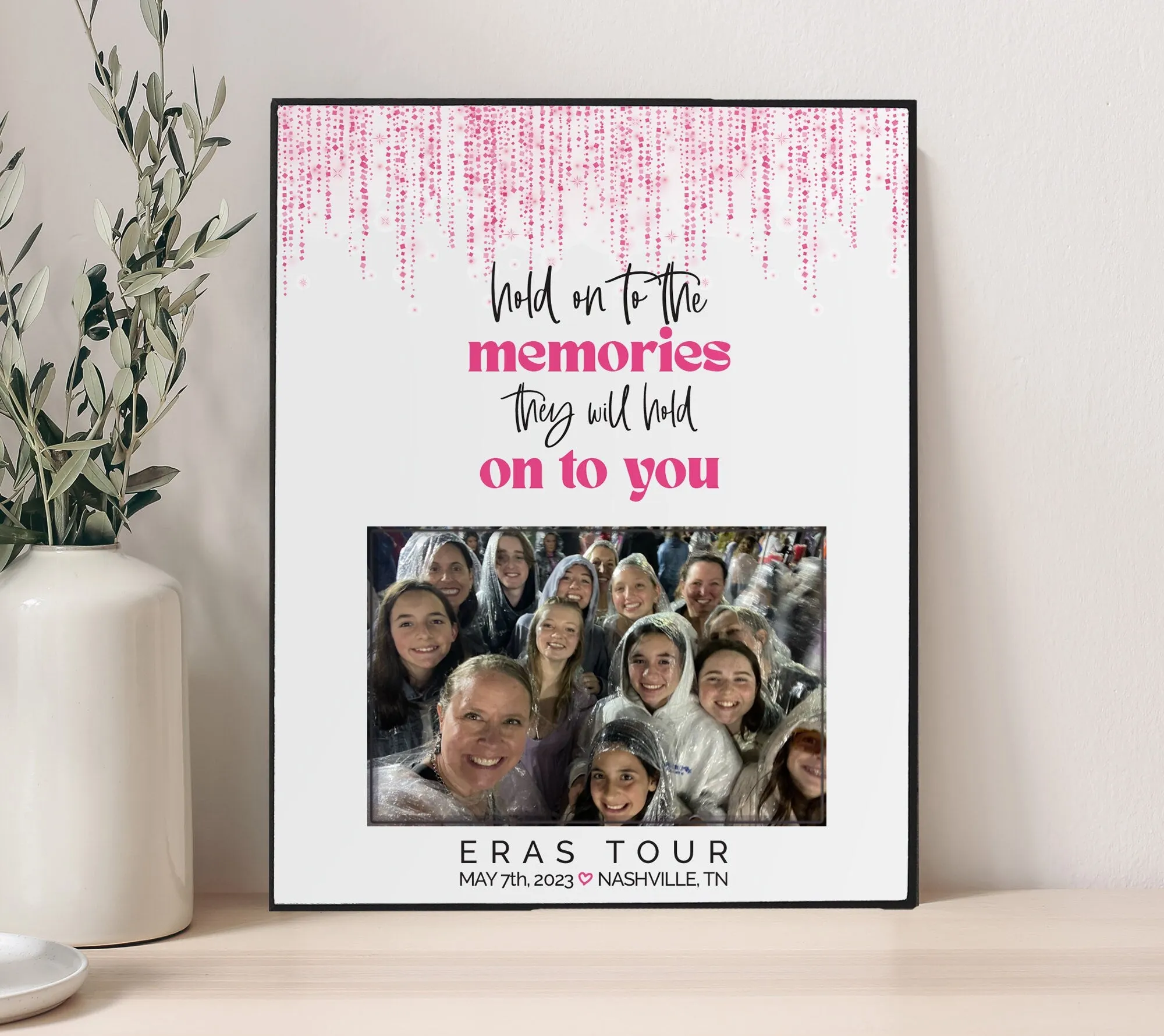 frame for taylor concert memory picture frame personalized to your concert date and personalized frame eras tour memory gift