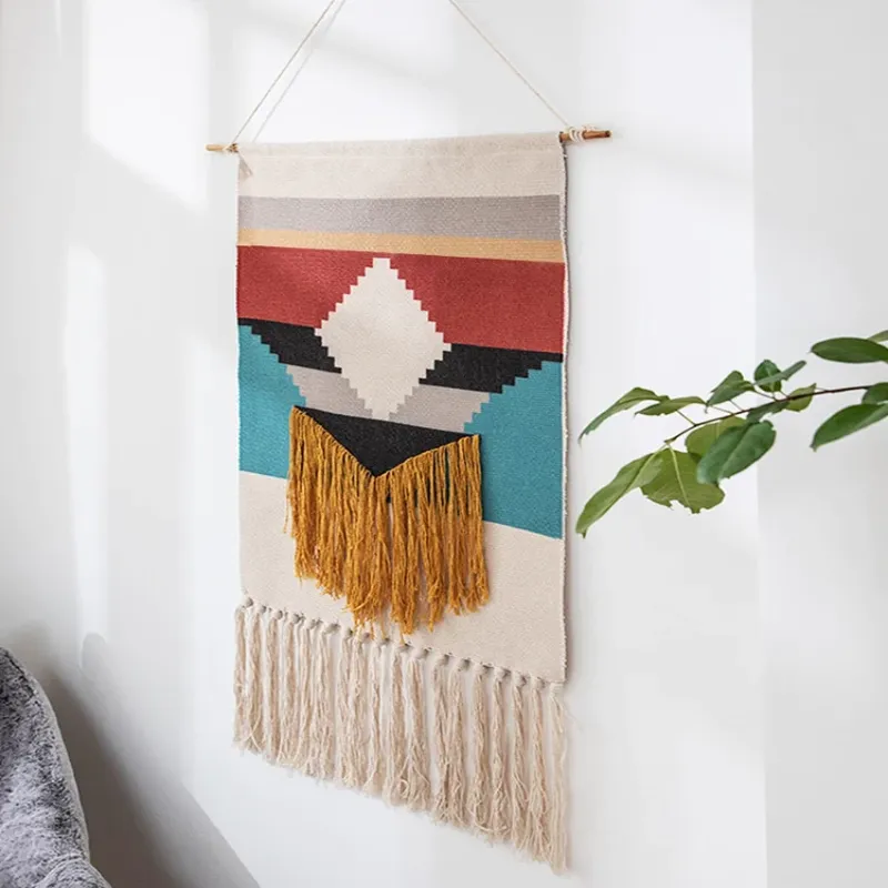 Geometric Hanging Tapestry