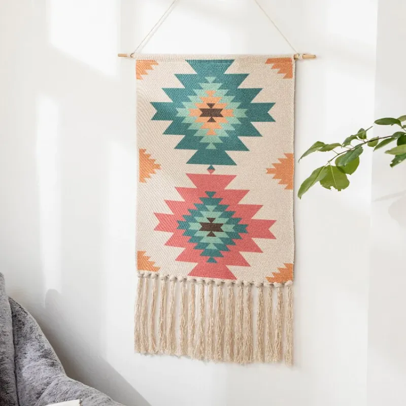 Geometric Hanging Tapestry