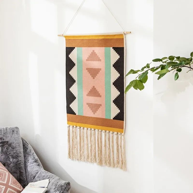 Geometric Hanging Tapestry