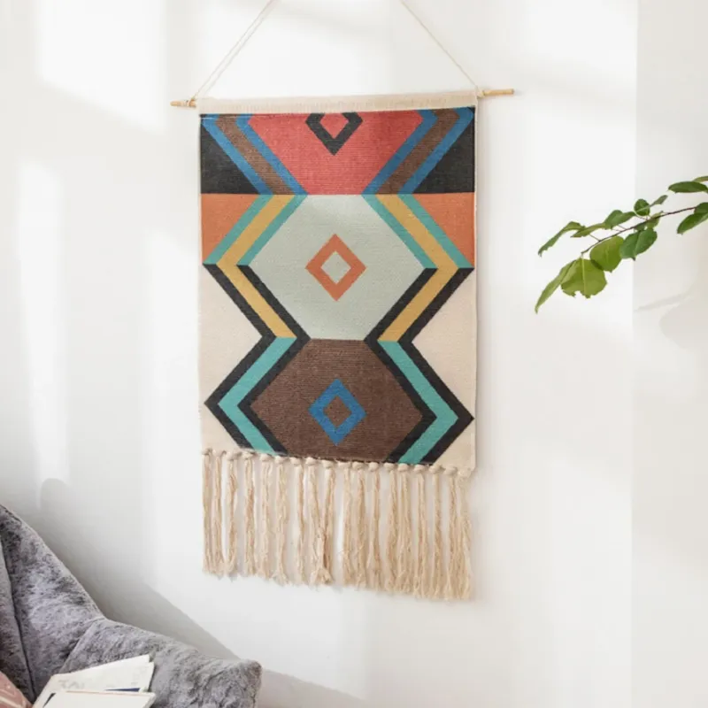 Geometric Hanging Tapestry