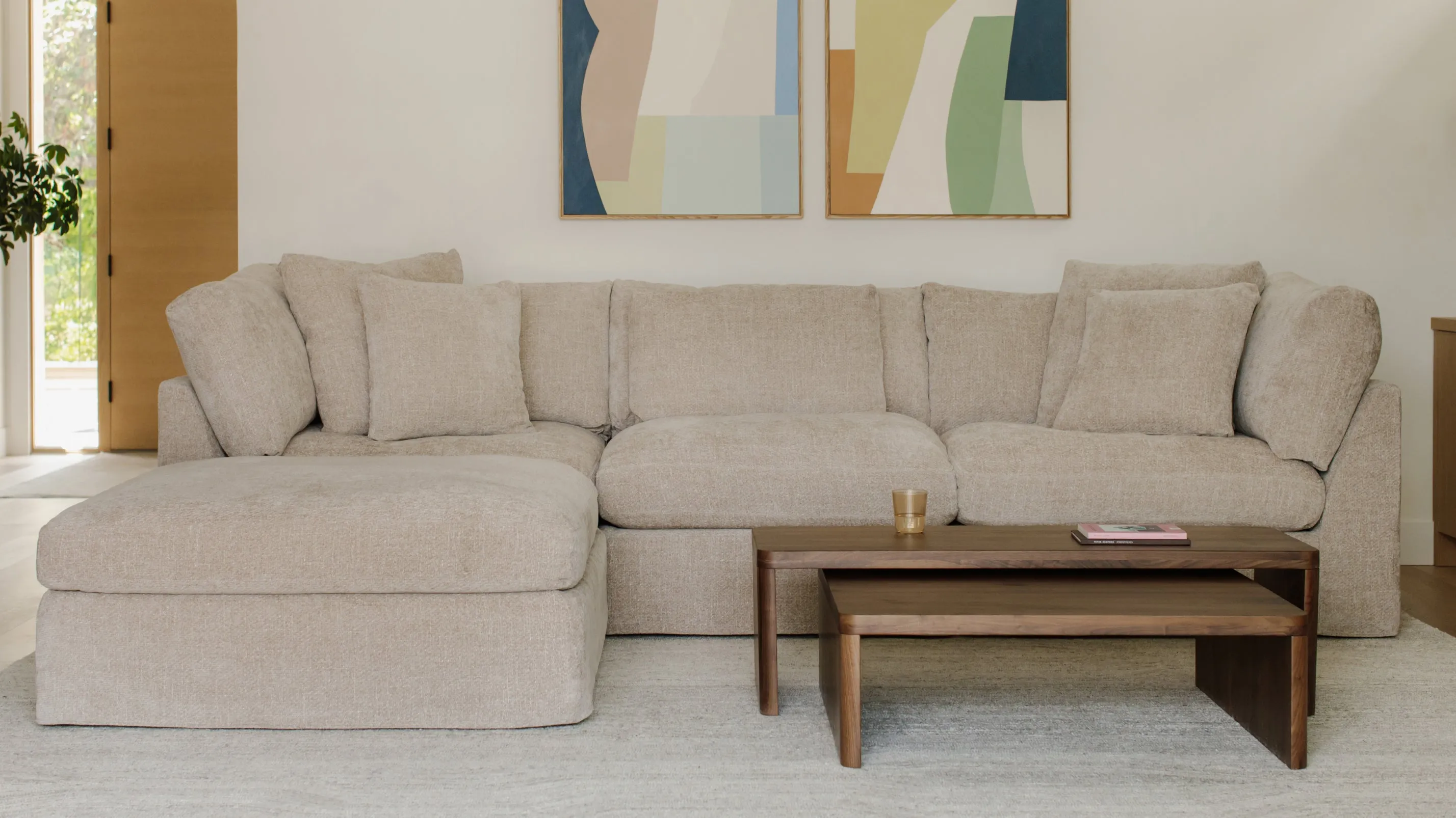 Get Together™ 4-Piece Modular Sectional Closed, Standard, Champagne