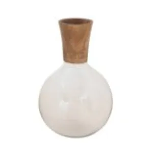 Glass & Mango Wood Decanter