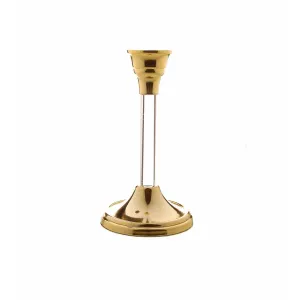 Gold Candlestick with Acrylic Stem