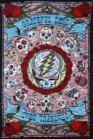 Grateful Dead Mexicali Skulls 3D Tapestry