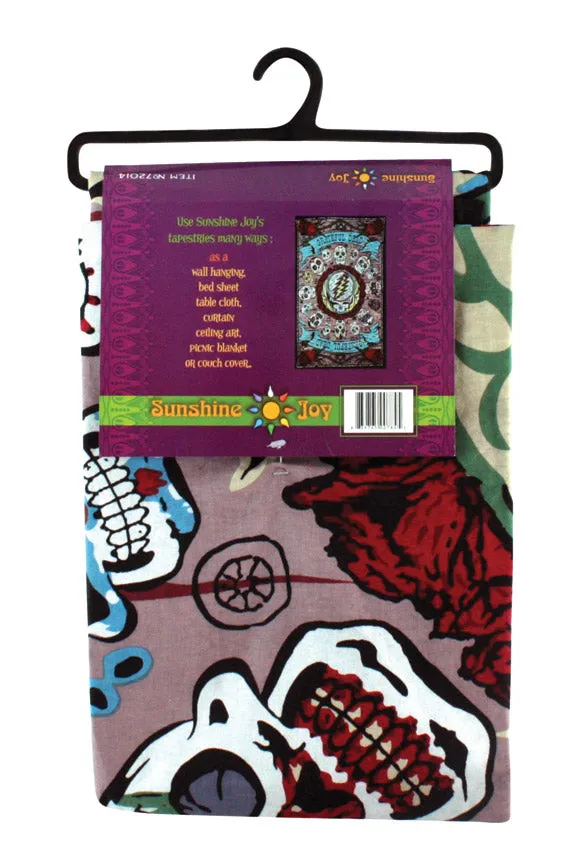 Grateful Dead Mexicali Skulls 3D Tapestry