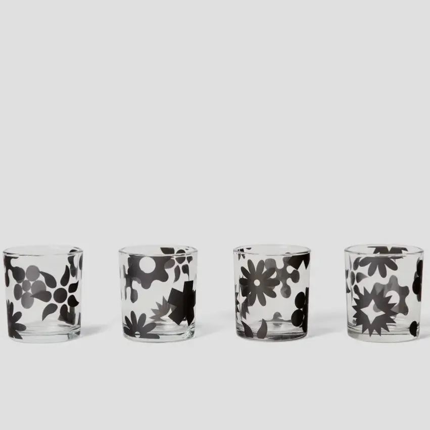 groovy glasses {set of 4}