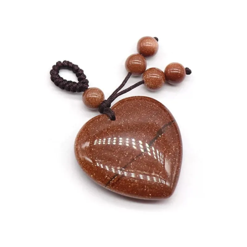 Hand Craft Natural Stone Keychains