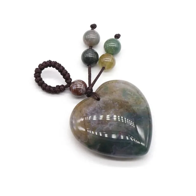 Hand Craft Natural Stone Keychains