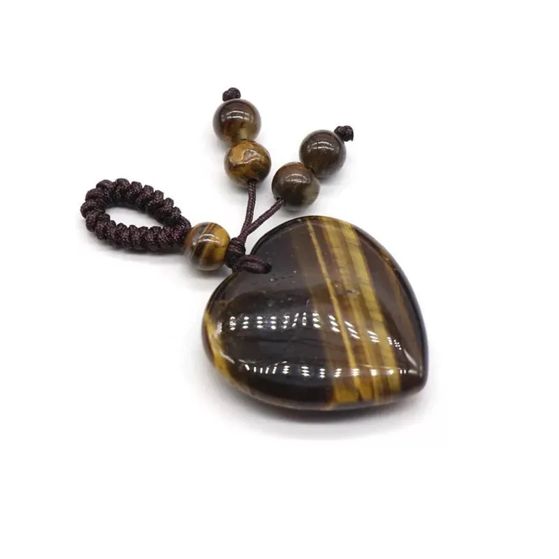 Hand Craft Natural Stone Keychains