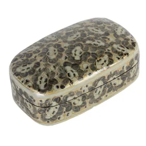Hand Painted Lotus Flower Keepsake Box