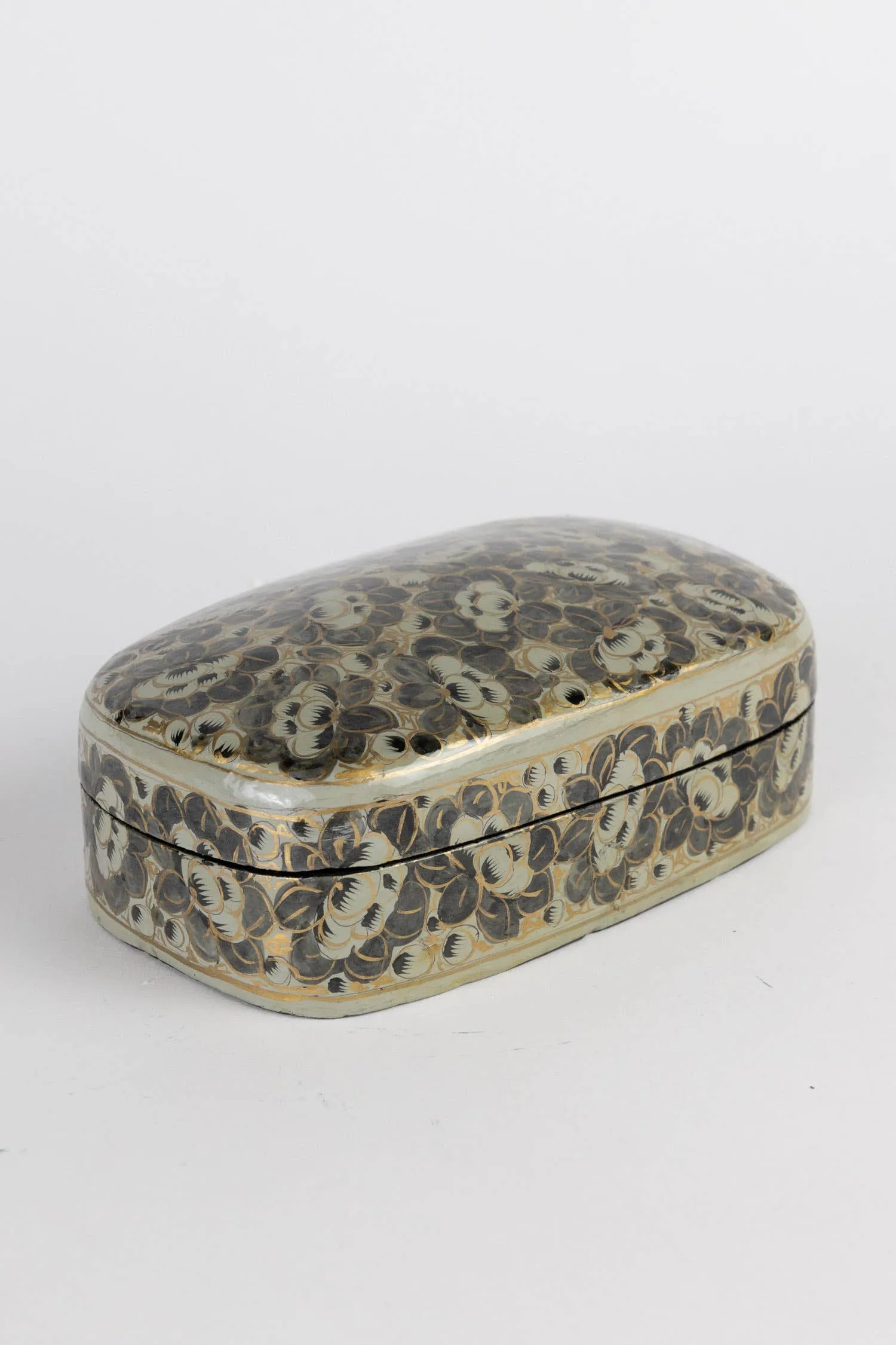 Hand Painted Lotus Flower Keepsake Box