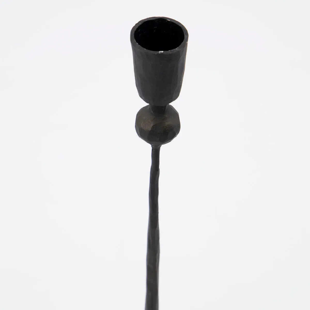 Handmade Black Iron Candlestick - Four Sizes