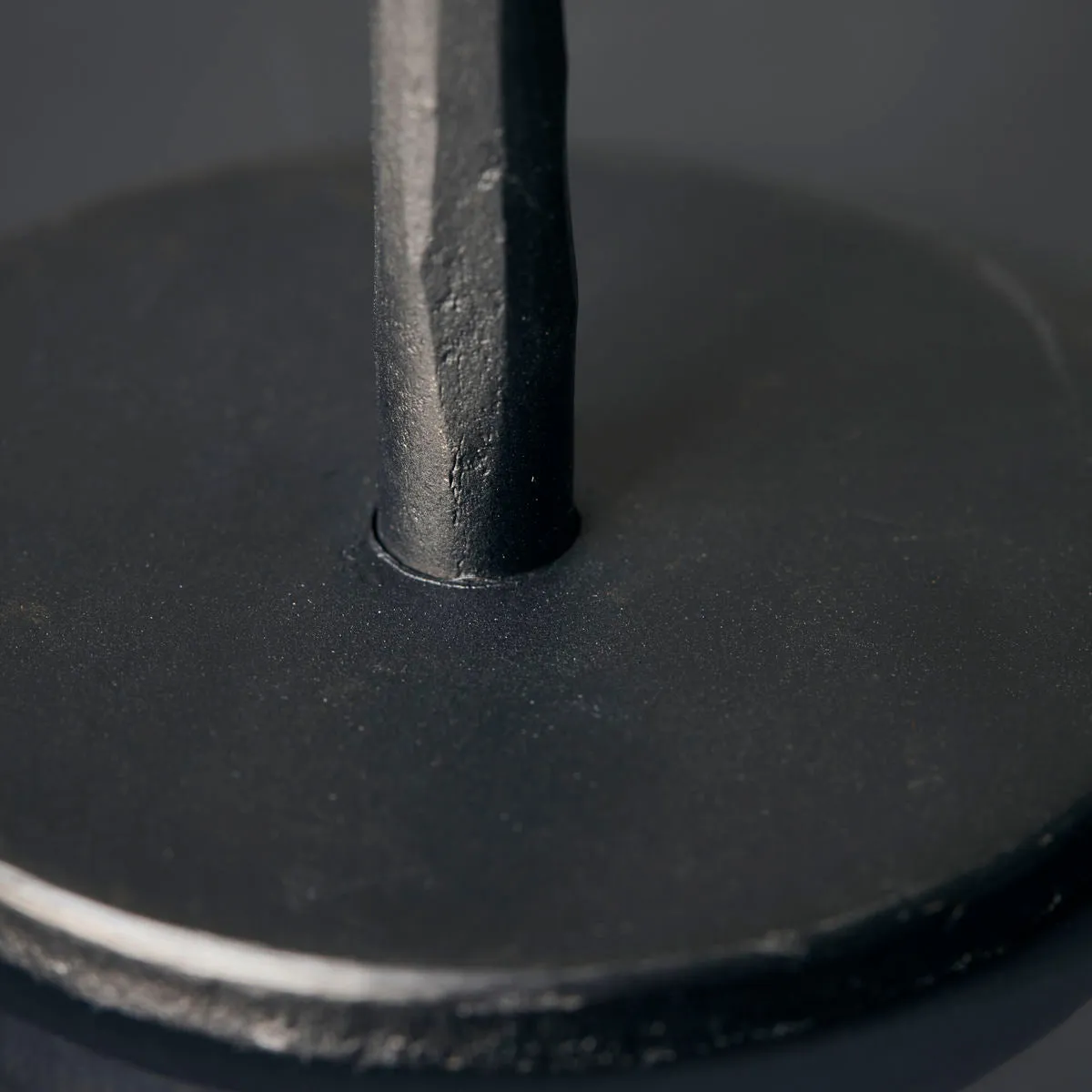 Handmade Black Iron Candlestick - Four Sizes