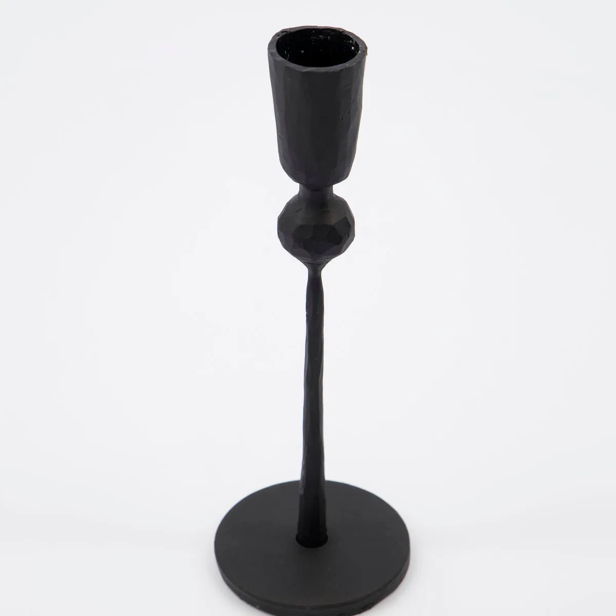 Handmade Black Iron Candlestick - Four Sizes