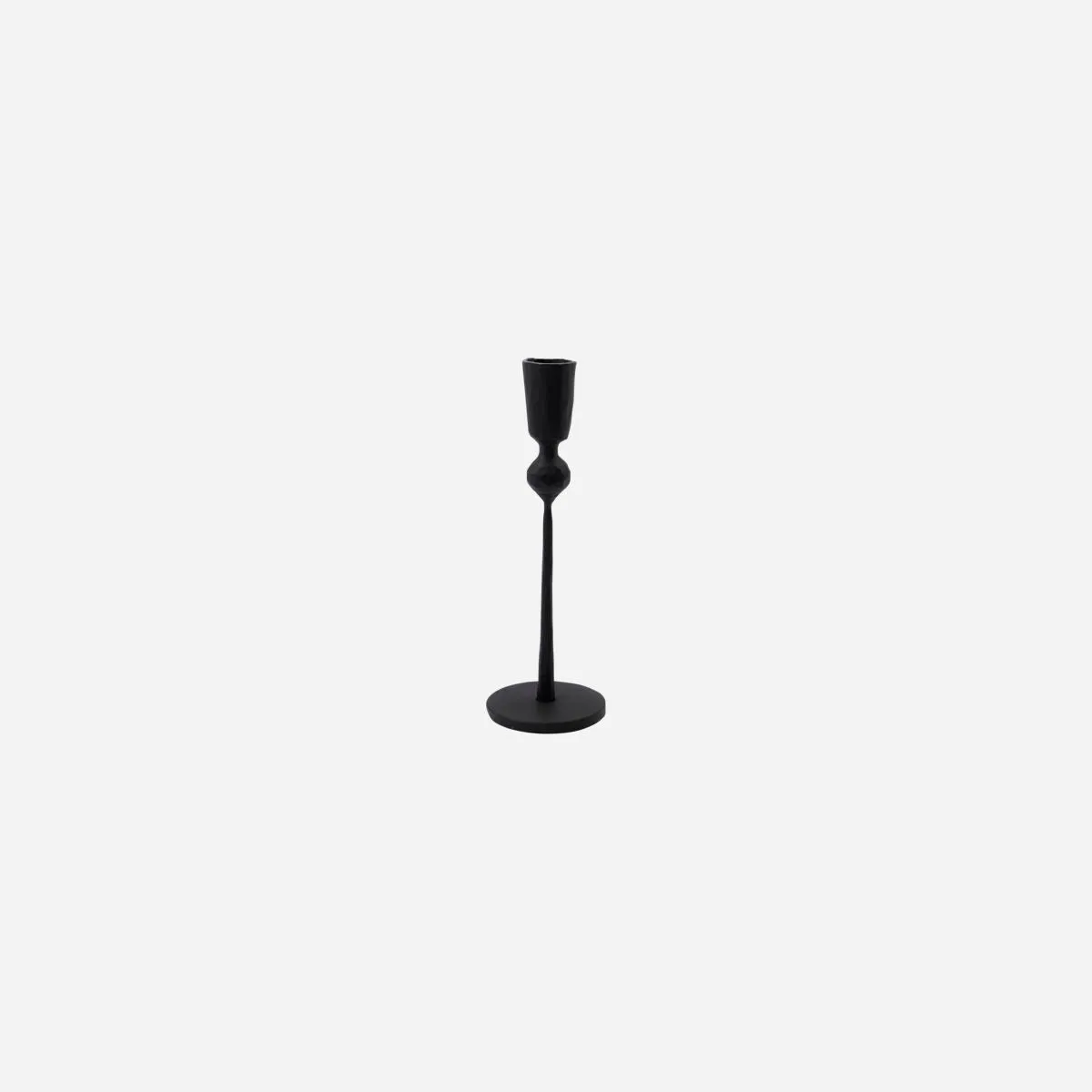 Handmade Black Iron Candlestick - Four Sizes
