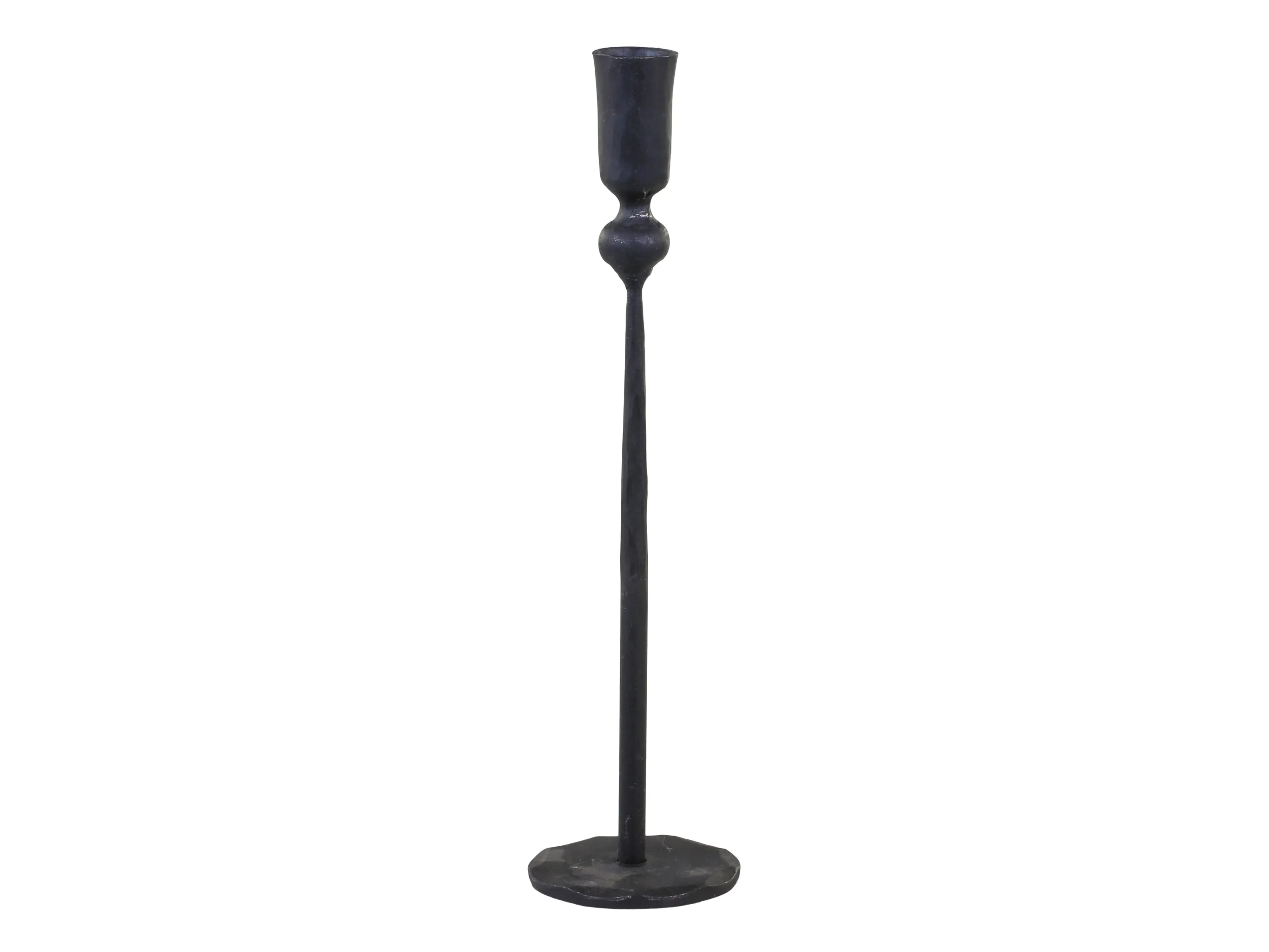 Handmade Black Iron Candlestick - Three Sizes