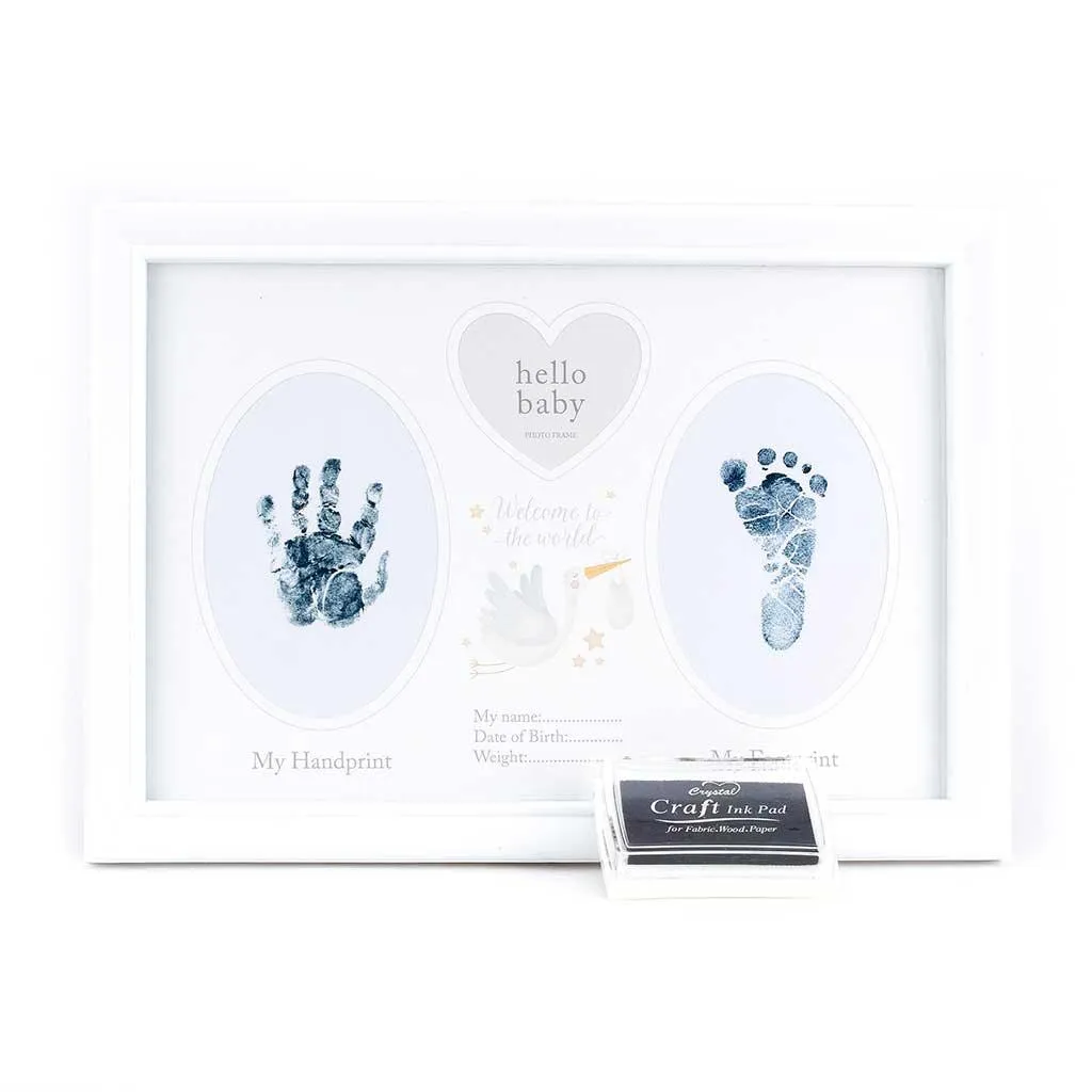 Hello Baby Hand and Foot Print Frame