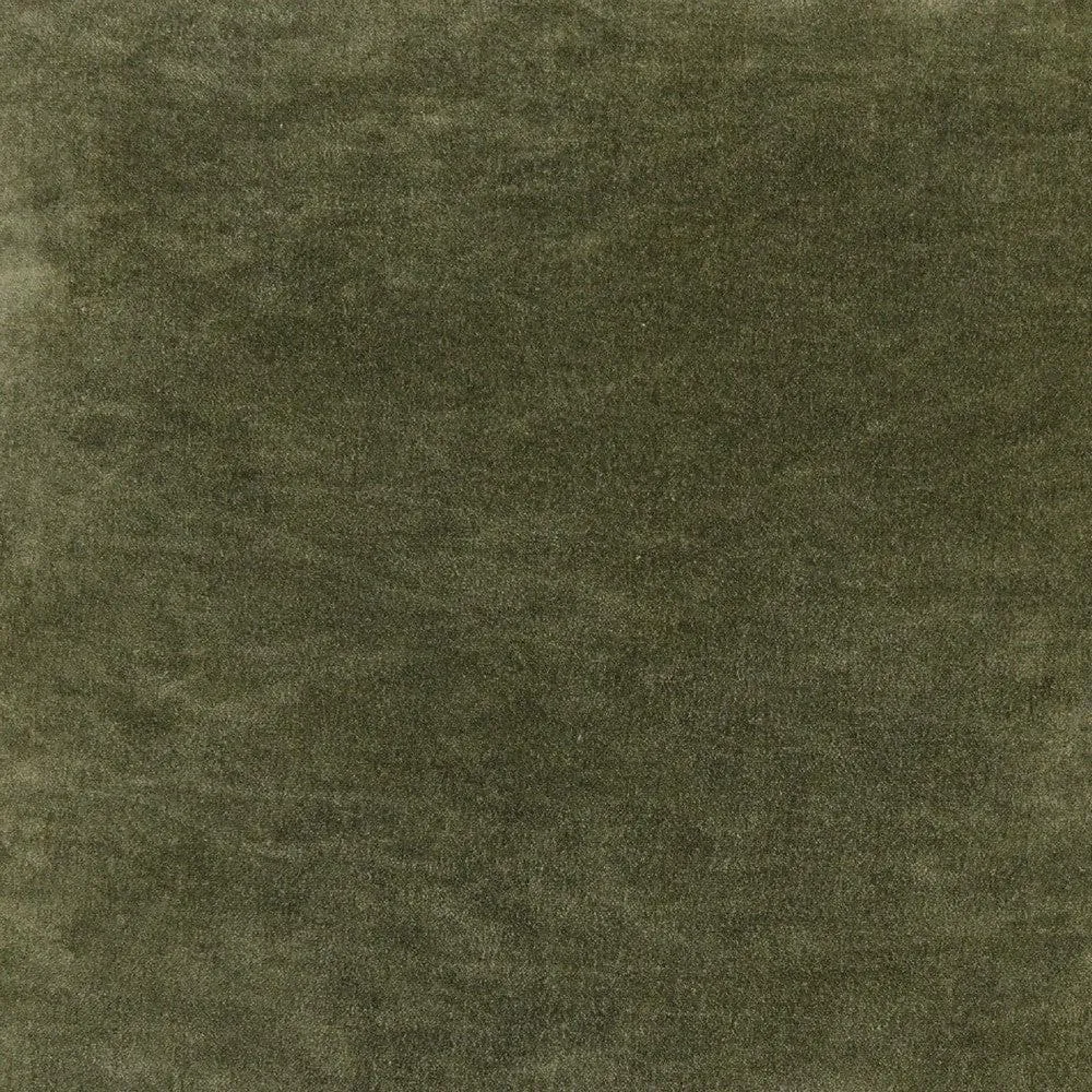 Hillary 18 Inch Square Velvet Decorative Throw Pillow, Welt Cord, Green By Casagear Home