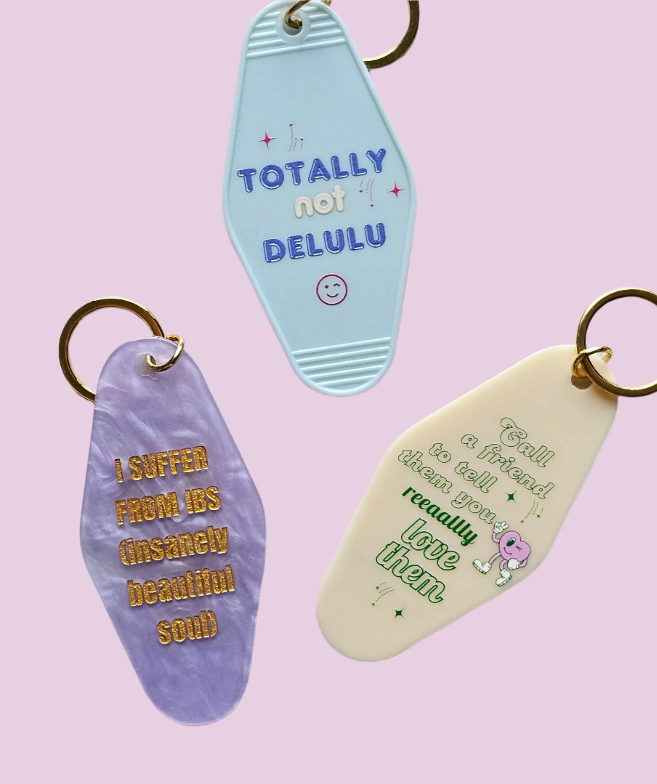 I Suffer From IBS Motel Keychain