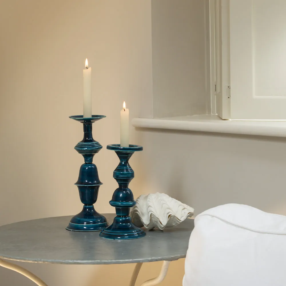 Inigo Candle Stick - Prussian Blue