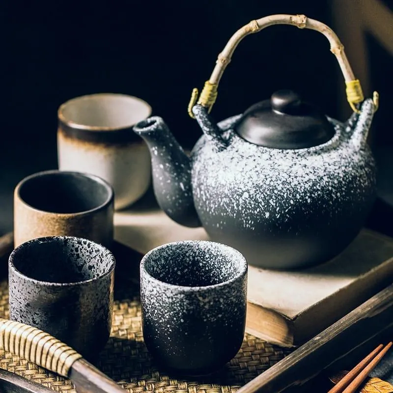 Japanese Style Hand-Painted Ceramic Cup