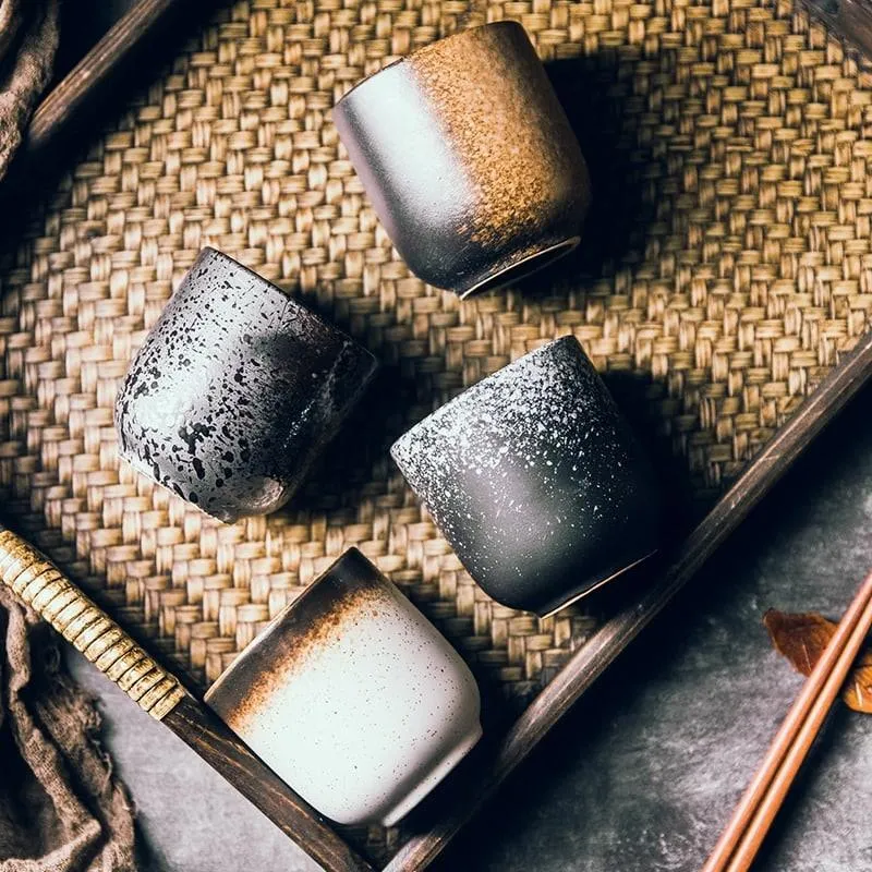 Japanese Style Hand-Painted Ceramic Cup