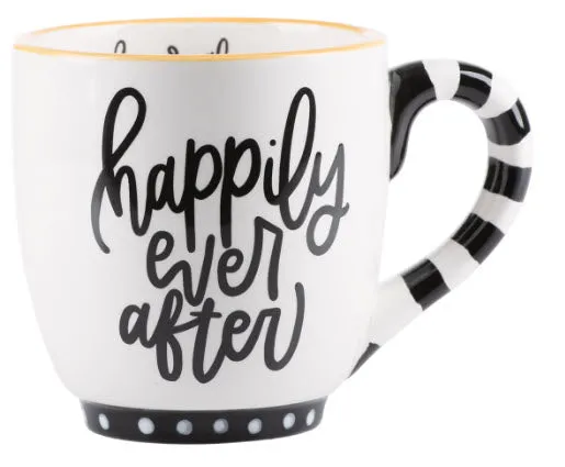 Just Married Happily Ever After Ceramic Mug