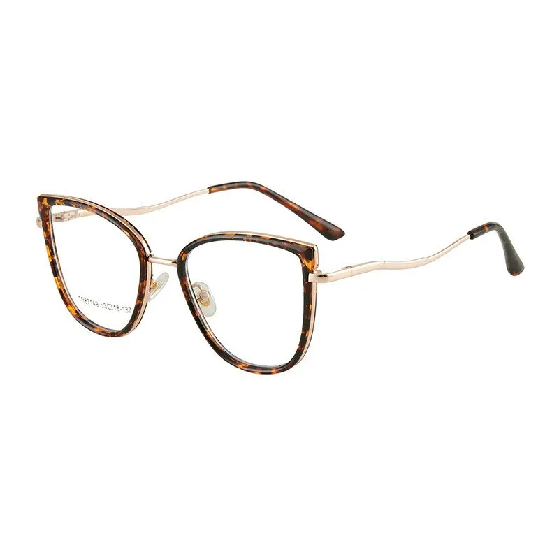KatKani Women's Full Rim Memory TR 90 Resin Cat Eye Frame Eyeglasses R7149